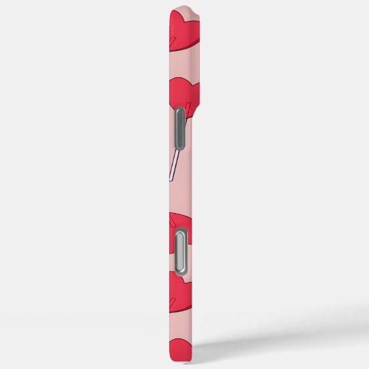 Cute Pink Heart Lollipops Seamless Pattern Case-Mate iPhone Hülle (Rückseite / Rechts)
