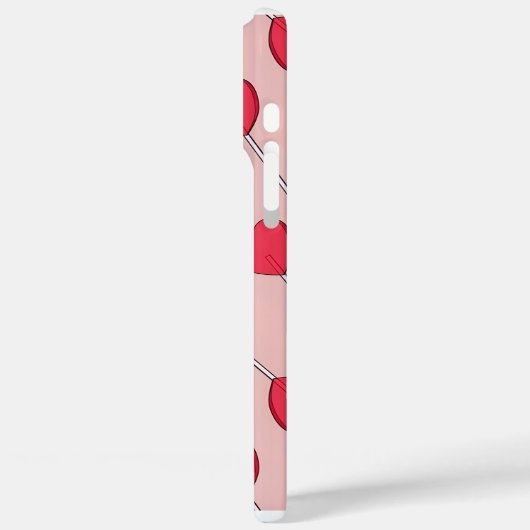 Cute Pink Heart Lollipops Seamless Pattern Case-Mate iPhone Hülle (Rückseite / Links)