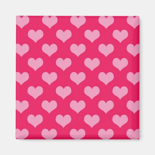 Cute Pink Heart Magnet (Vorne)