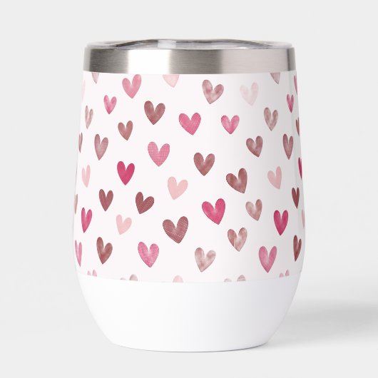 Cute Pink Heart Pattern – Romantic &Stylish Design (Rückseite)