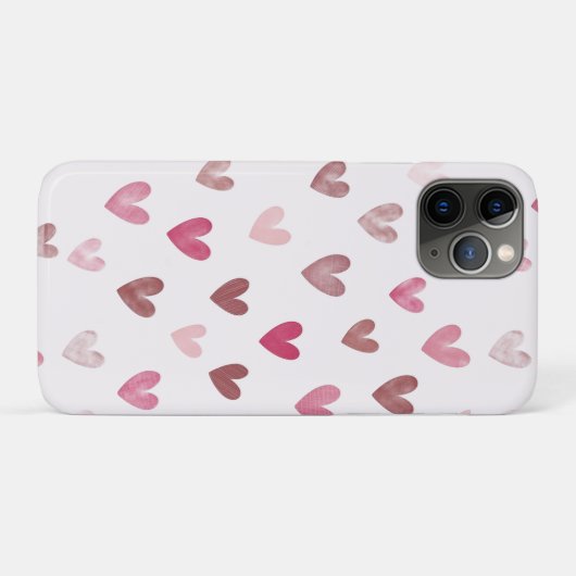 Cute Pink Heart Pattern – Romantic &Stylish Design Case-Mate iPhone Hülle (Rückseite (Horizontal))