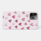 Cute Pink Heart Pattern – Romantic &Stylish Design Case-Mate iPhone Hülle (Rückseite (Horizontal))