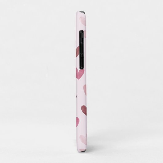 Cute Pink Heart Pattern – Romantic &Stylish Design Case-Mate iPhone Hülle (Hinten/Links)
