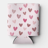 Cute Pink Heart Pattern – Romantic &Stylish Design Dosenkühler (Vorderseite)