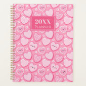 Cute Pink Hearts 20XX Spiral Planer (Vorderseite)