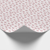 Cute Pink Kittens and Hearts Pattern for Kids Geschenkpapier (Ecke)