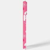 Cute Pink Ladybug and Clover Pattern iPhone Case (Rückseite / Rechts)