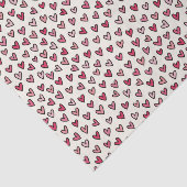 Cute Pink Little Hearts Tissue Paper Seidenpapier (Ausschnitt)