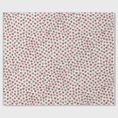 Cute Pink Little Hearts Wrapping Paper Roll Geschenkpapier (Flach)