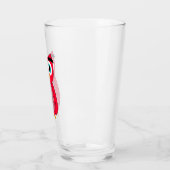 Cute Pink Owl Glas (Links)