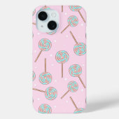 Cute Pink Pastel Lollipop Seamless Pattern Case-Mate iPhone Hülle (Rückseite)