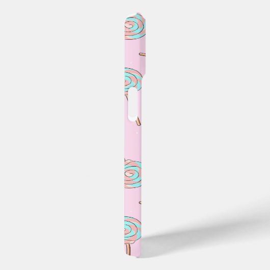 Cute Pink Pastel Lollipop Seamless Pattern Case-Mate iPhone Hülle (Rückseite / Rechts)