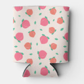 Cute Pink Peach Pattern Dosenkühler (Vorderseite)