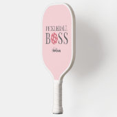Cute Pink Pickleball Boss  Schläger (Links)