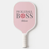 Cute Pink Pickleball Boss  Schläger (Vorderseite)