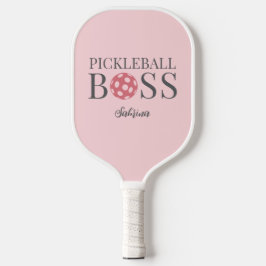 Cute Pink Pickleball Boss  Schläger