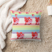 Cute Pink Pig Decorative Throw Pillow Kissen (Decke)