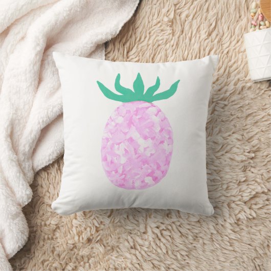 Cute Pink Pineapple Kissen (Decke)