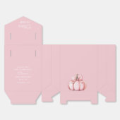 Cute Pink Pumpkin Girl 1st Birthday Geschenkschachtel (Ungefaltet)
