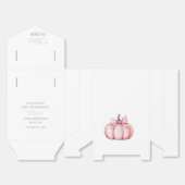 Cute Pink Pumpkin Girl First Birthday  Geschenkschachtel (Ungefaltet)
