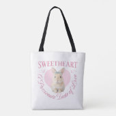 Cute Pink Rabbit Tasche (Rückseite)