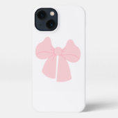 Cute Pink Ribbon Bow Cover iPhone Hülle (Rückseite)