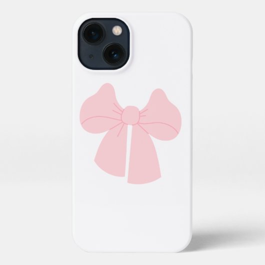 Cute Pink Ribbon Bow Cover iPhone Hülle (Rückseite)