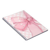 cute pink ribbon notebook notizblock (Rechte Seite)