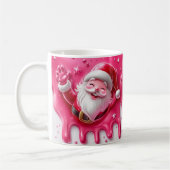 Cute Pink Santa Christmas Mug | Cozy Winter Mug Kaffeetasse (Links)