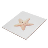 Cute Pink Starfish Fliese (Seite)