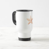 Cute Pink Starfish Reisebecher (Vorderseite Links)