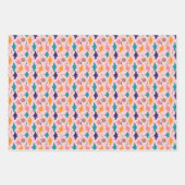 Cute pink sting ray and manta ray fish pattern geschenkpapier set (Vorderseite)