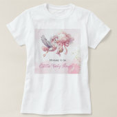 Cute Pink Stork Baby Shower Mommy to Be T-Shirt