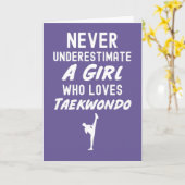 Cute Pink TKD Cards For Baby Girls Kids Taekwondo Karte (Gelbe Blume)