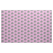 Cute-Pink und Graue Elefantenmuster Stoff (Yard (91,4 cm))