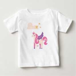 Cute Pink Unicorn Baby T-Shirt