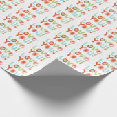 Cute Pink Valentines Day Love You Typography Geschenkpapier (Ecke)