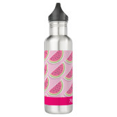 Cute Pink Watermelon Pattern Personalised Edelstahlflasche (Links)