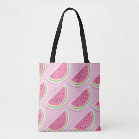 Cute Pink Watermelon Pattern Tasche (Vorderseite)