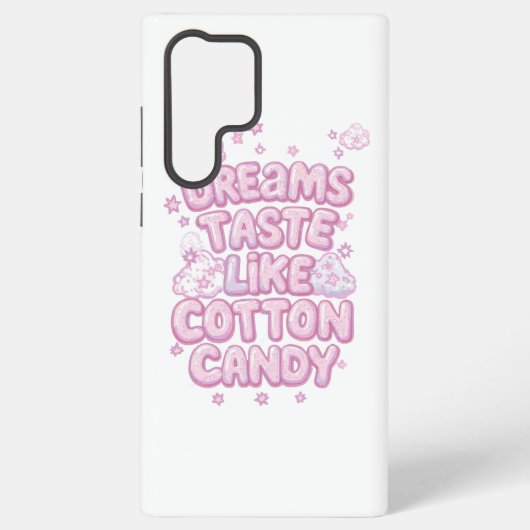 Cute Pink Whimsical Dreamer Typography Samsung Galaxy Hülle (Rückseite)