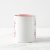 Cute Pink Whimsical Dreamer Typography Tasse (Zentrum)