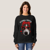 Cute Pitbull Sister Dog Family Matching Mothers D Sweatshirt (Vorne ganz)