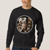 Cute Pitbull Staffy Puppies Sweatshirt (Vorderseite)