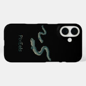 Cute "PixEels" Pixelated Eels Graphic Case-Mate iPhone Hülle (Rückseite (Horizontal))