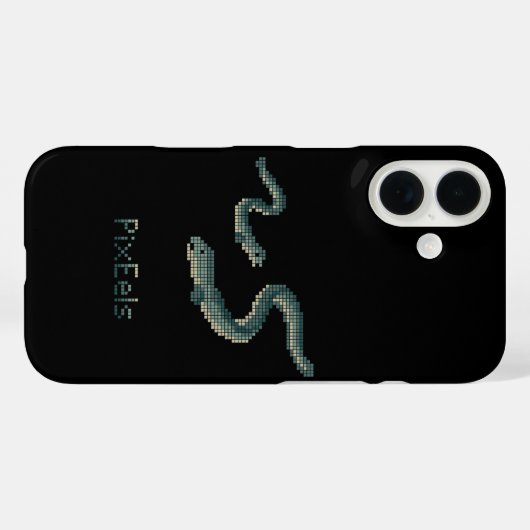 Cute "PixEels" Pixelated Eels Graphic Case-Mate iPhone Hülle (Rückseite (Horizontal))