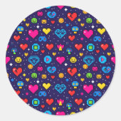 Cute Pixel Art Gaming Vinyl Sticker Pack (Vorderseite)