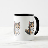 Cute Pixel Art Kitten Mug Tasse (VorderseiteRechts)
