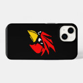 Cute pixeled bird face drawstring bag hand sanitiz iPhone hülle (Rückseite (Horizontal))