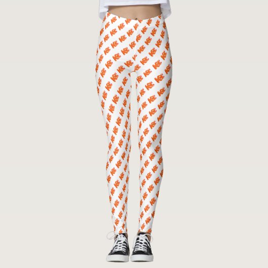 Cute pixeled deer baby playing cards drawstring ba leggings (Vorderseite)