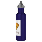 Cute Pizza Love Sticker Edelstahlflasche (Rechts)